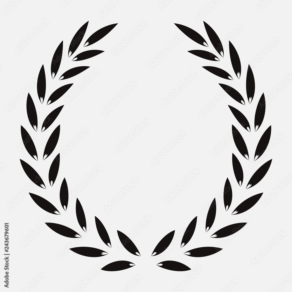 icon laurel wreath, spotrs design -