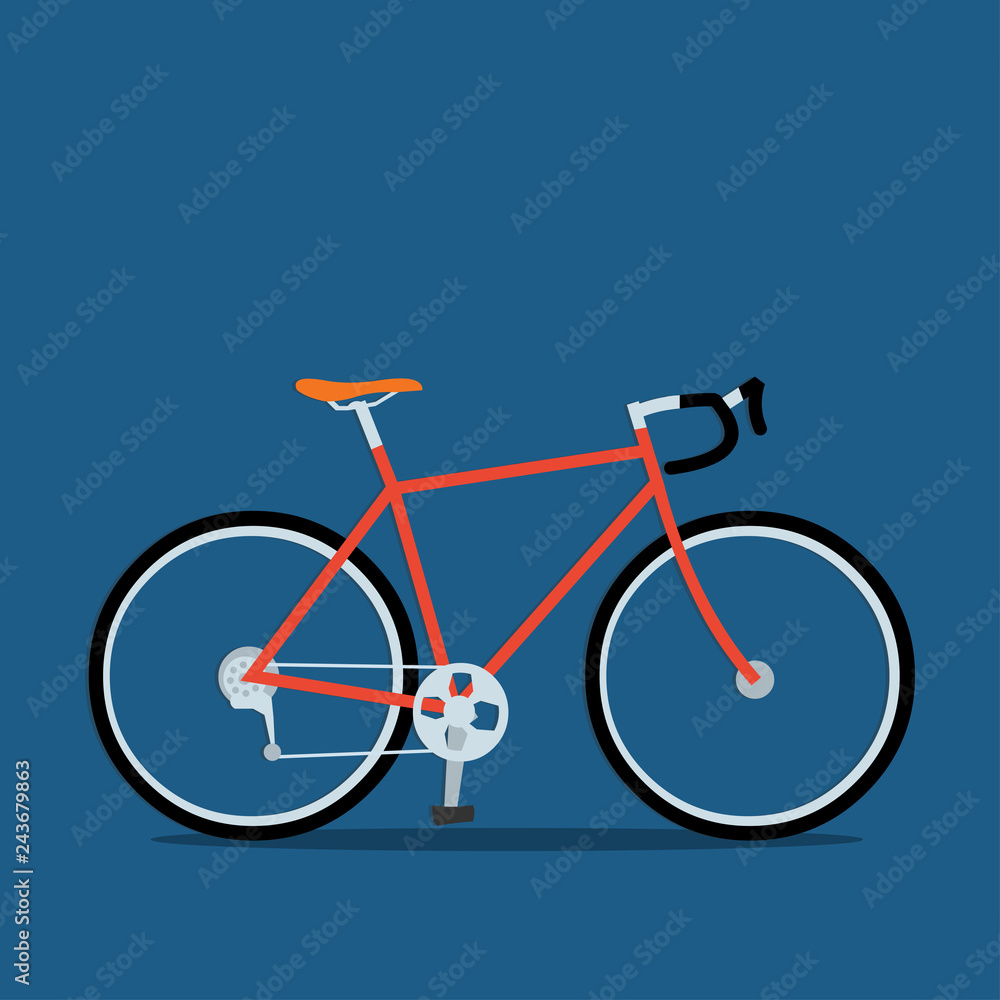 Fototapeta premium racing bicycle vector icon illustration