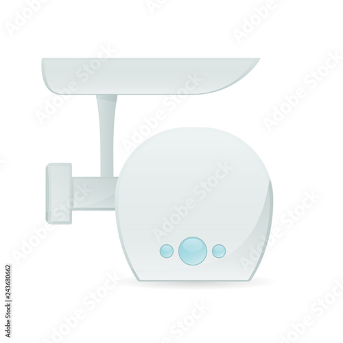 Electric meat grinder icon. Clipart image isolated on white background
