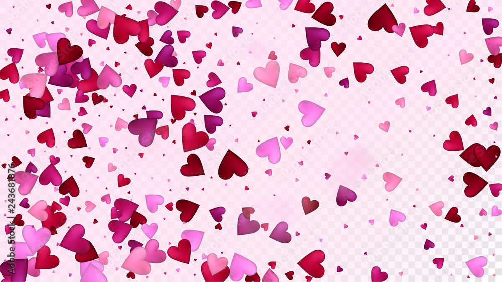 Flying Hearts Vector Confetti. Valentines Day Tender Pattern. Luxury Gift, Birthday Card, Poster Background Valentines Day Decoration with Falling Down Hearts Confetti. Beautiful Pink Frame Flying Hearts Vector Confetti. Valentines Day Tender Pattern. Luxury Gift, Birthday Card, Poster Background Valentines Day Decoration with Falling Down Hearts Confetti. Beautiful Pink Frame