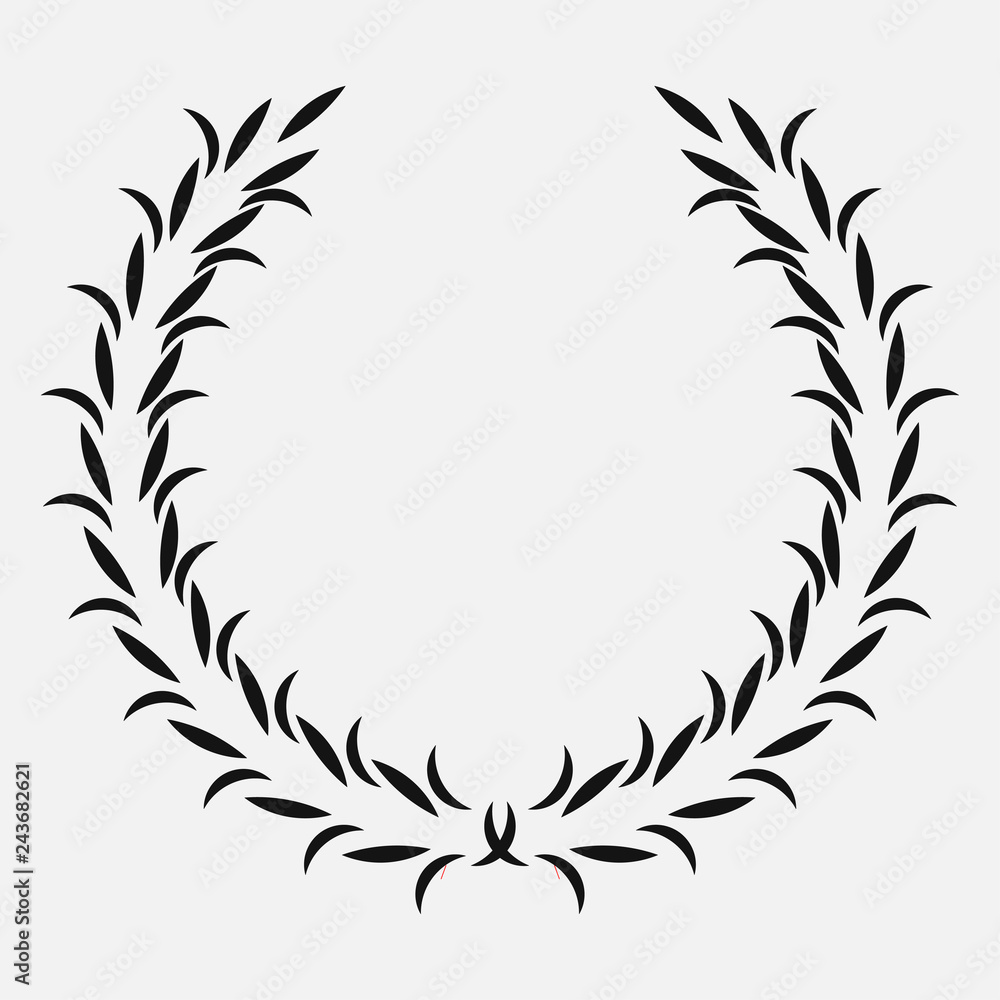 icon laurel wreath, spotrs design - icon laurel wreath, spotrs design -