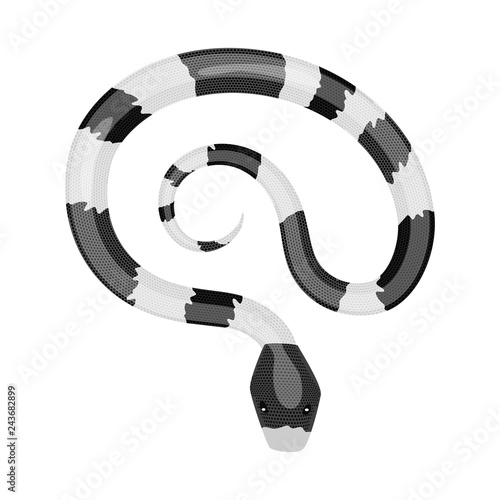 Vector design of harm and bite logo. Collection of harm and reptile stock vector illustration.