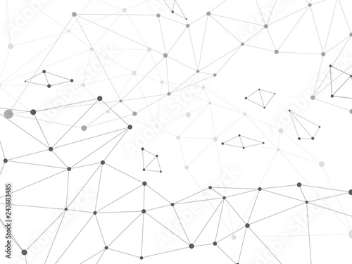 ネットワークのイメージ　白黒