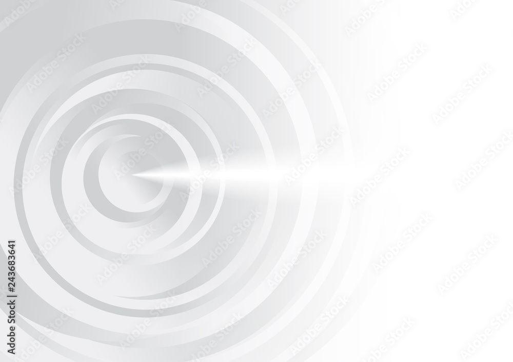 Obraz premium Vector : Abstract white circle on white background