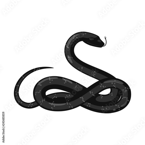 Vector illustration of harm and bite icon. Collection of harm and reptile stock vector illustration.