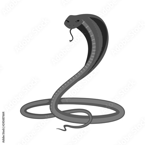 Vector design of harm and bite icon. Collection of harm and reptile stock symbol for web.