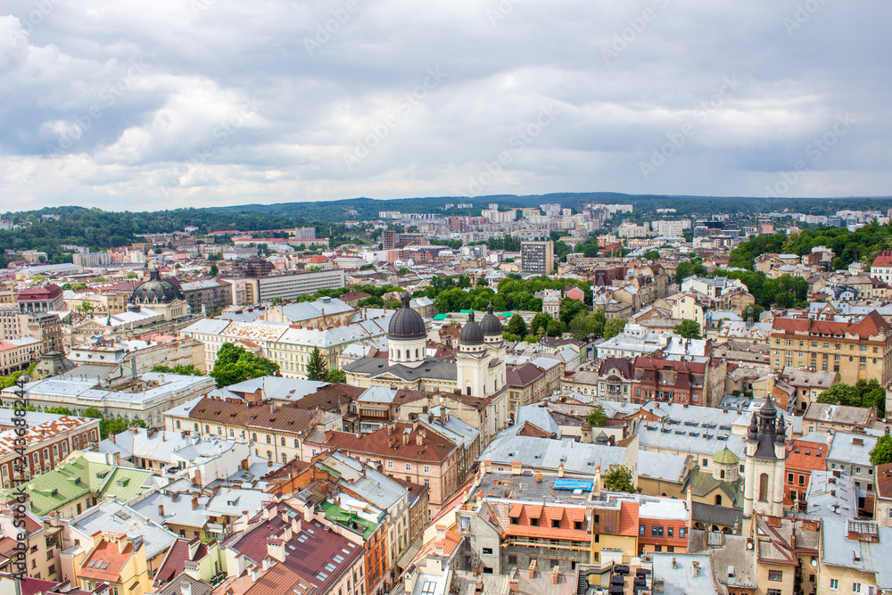 Panorama of Lviv.