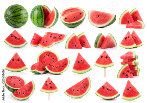 watermelon isolated on white background photo