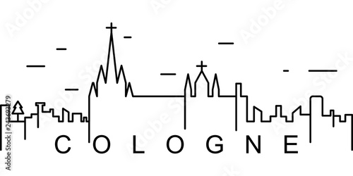 Cologne outline icon. Can be used for web, logo, mobile app, UI, UX