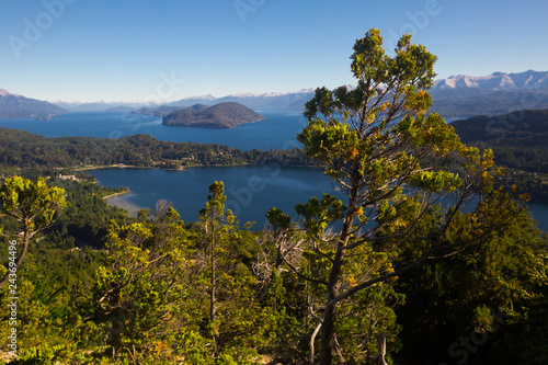 Lakes Nahuel Huapi and mountain Campanario © JackF