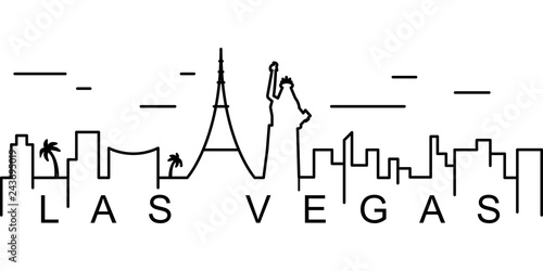 Las Vegas outline icon. Can be used for web, logo, mobile app, UI, UX