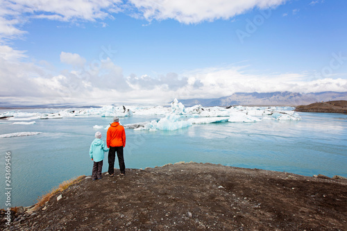 family in iceland photo