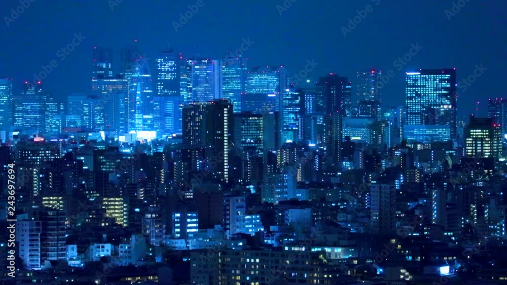 東京の夜景 西新宿 東京の夜景 西新宿