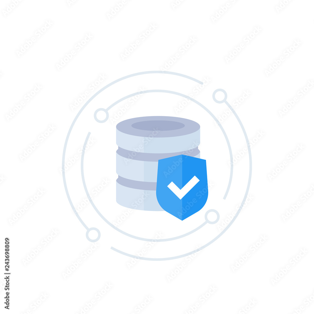 database security, data protection vector illustration database security, data protection vector illustration