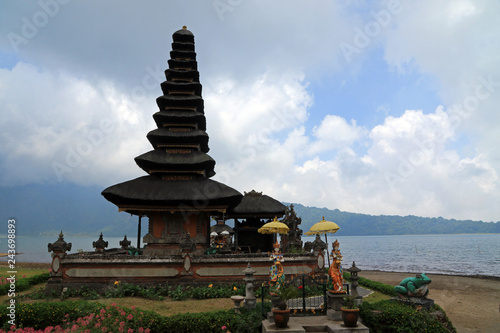 Pura Ulun Danu Bratan  Shaivite water temple  Lake Bratan  Bali  Indonesia