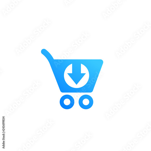 purchase order, commerce icon isolated on white