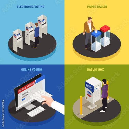 Elections Concept Icons Set