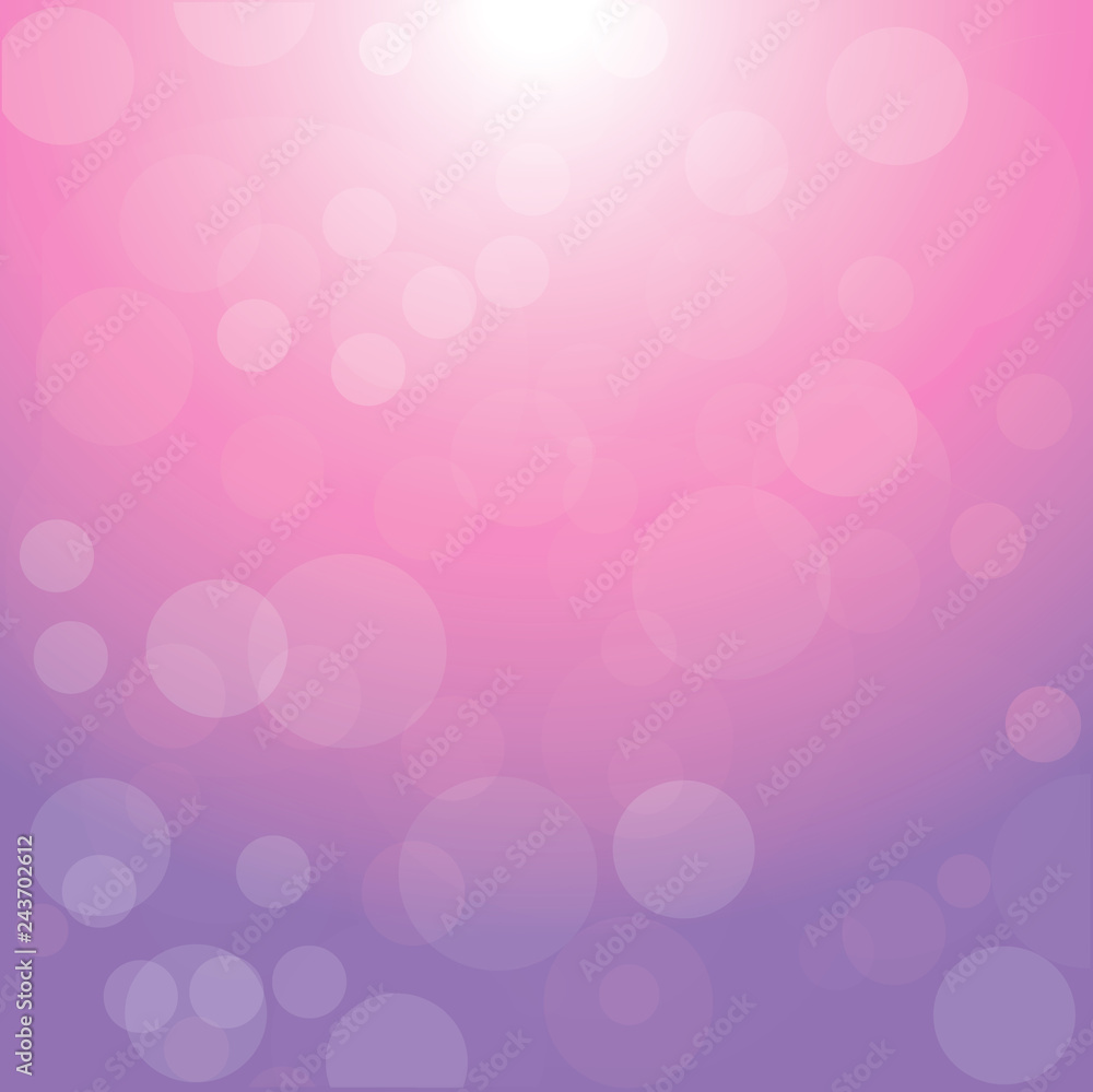 pink plastic and purple color New 2019 circle bokeh light abstract background.Vector illustration pink plastic and purple color New 2019 circle bokeh light abstract background.Vector illustration