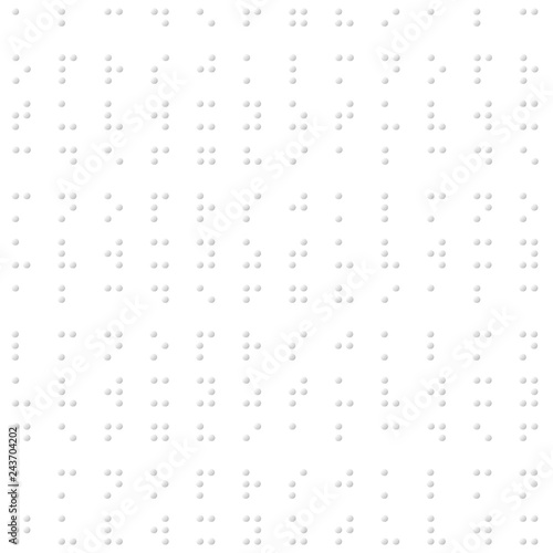 Braille texture. Seamless vector pattern photo