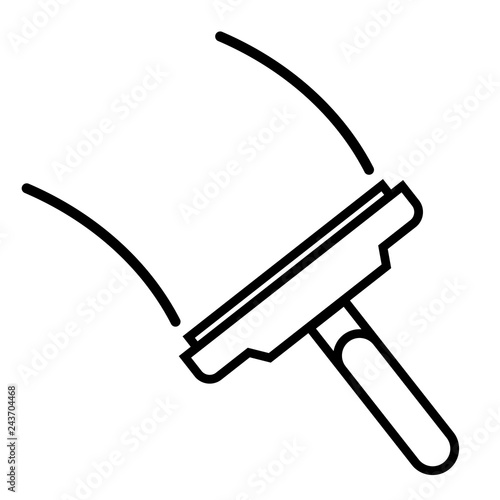 Window cleaning icon. Clipart image isolated on white background