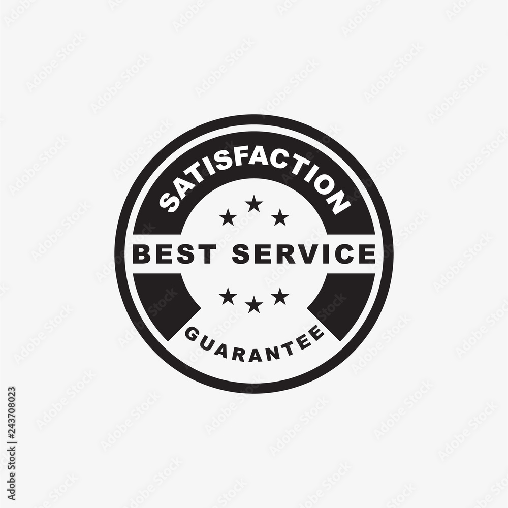 creative guarantee product stamp/emblem logo in black color creative guarantee product stamp/emblem logo in black color