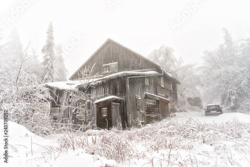 Wintereinbruch Deutschland.