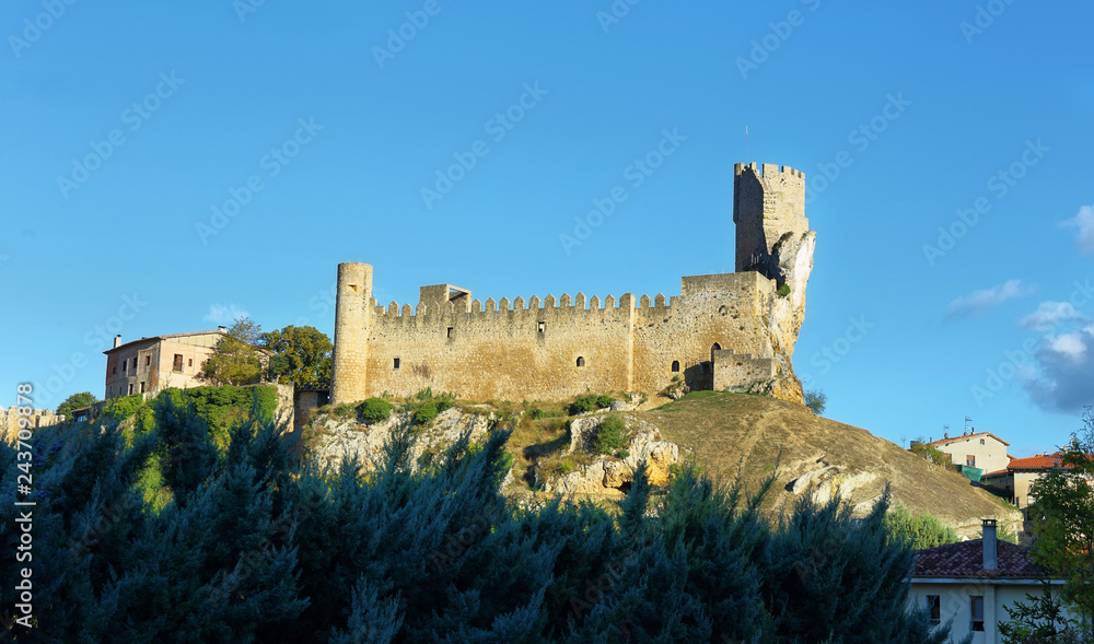 Castle of the city of Frias in Spain