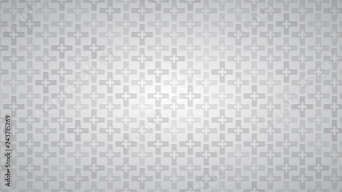 Abstract background of crosses in shades of gray colors