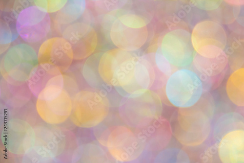 Canvas Print Abstract glitter bokeh background