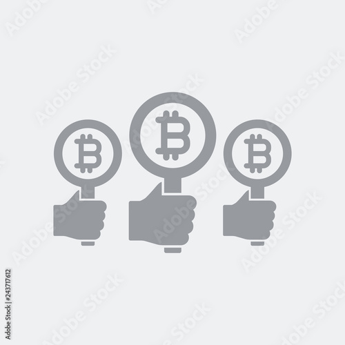 Bitcoin offer concept icon