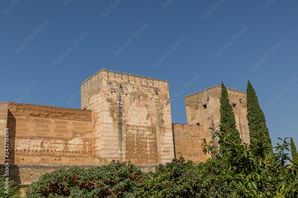 The view of the Alhambra fortress