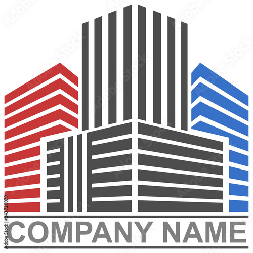 Real estate company vector logo symbol