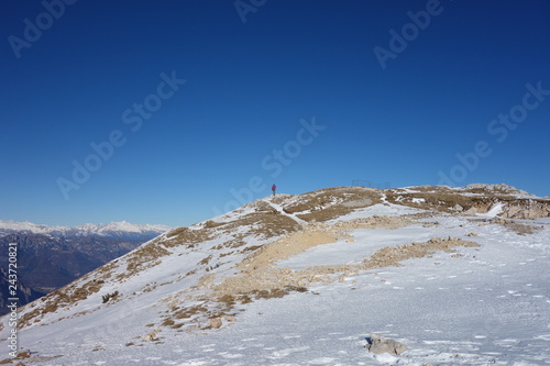 The Altissimo Peak of Nago in northern Italy Prealps