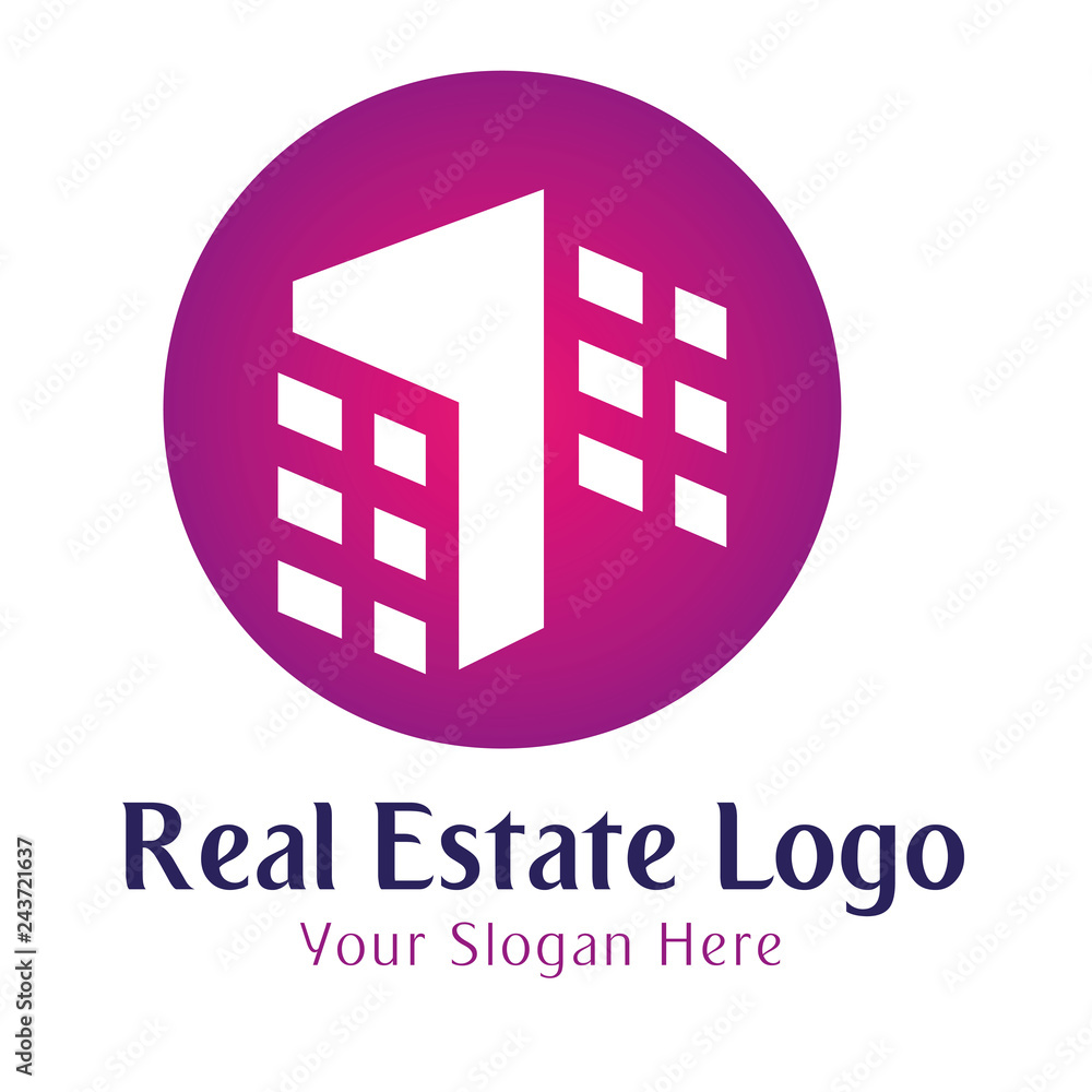 Logo template real estate, apartment, condo, house, rental, business. brand, branding, logotype, company, corporate, identity. Clean, modern and elegant style design Crane
