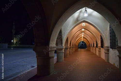 Catholic. Italian ancient architecture. Rhodes. Greece.