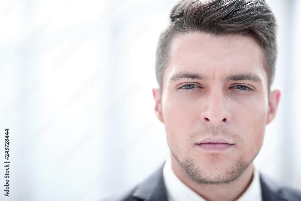 Close up portrait of serious businessman Close up portrait of serious businessman