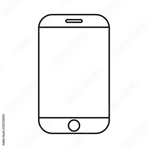 cellphone device on white background
