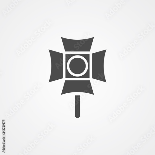 Spotlight vector icon sign symbol