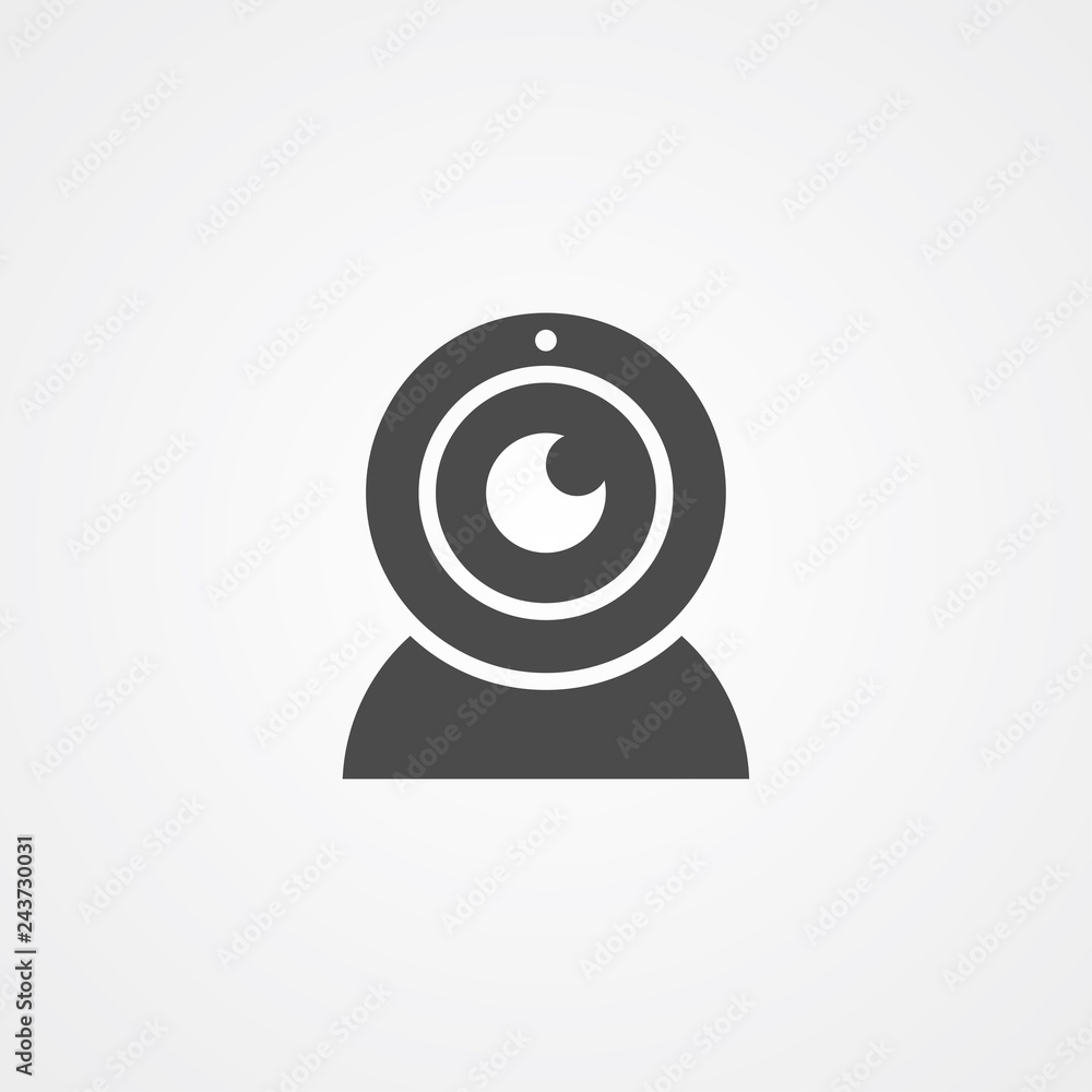 Webcam vector icon sign symbol Webcam vector icon sign symbol