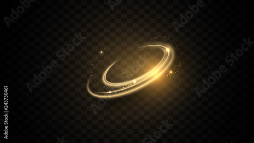 Gold rings inside others