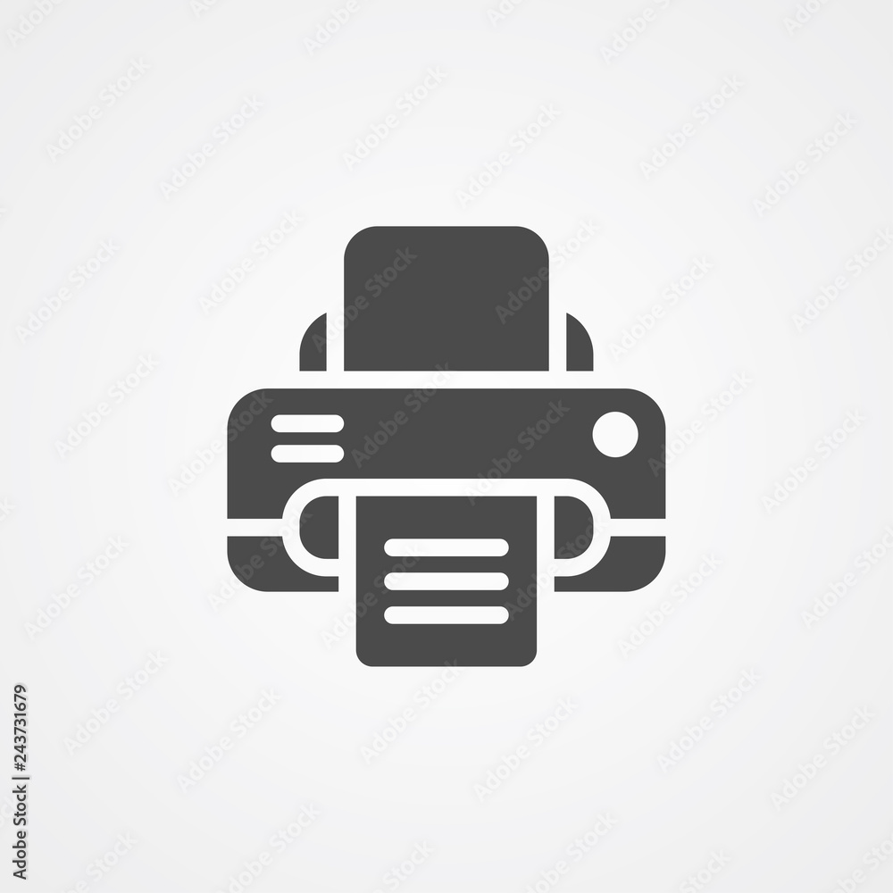 Printer vector icon sign symbol Printer vector icon sign symbol