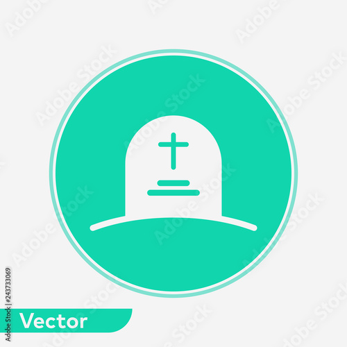 Tombstone vector icon sign symbol