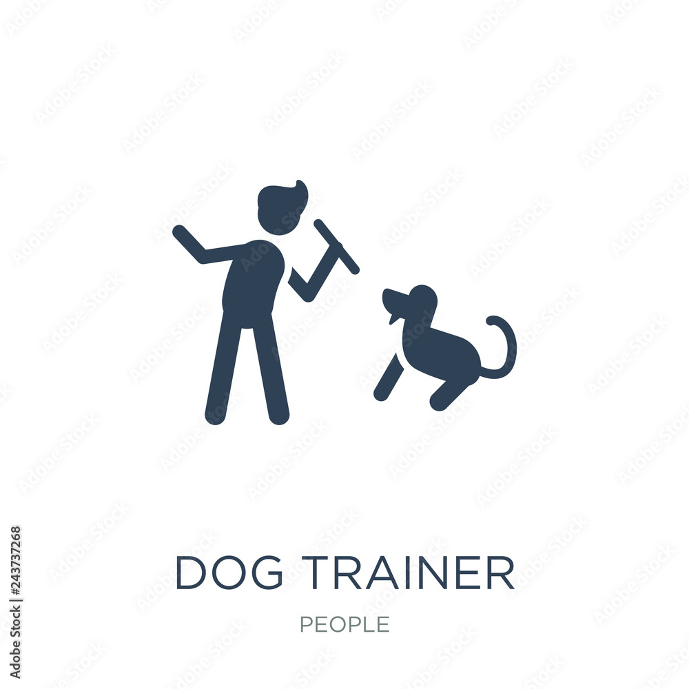 dog trainer icon vector on white background, dog trainer trendy dog trainer icon vector on white background, dog trainer trendy