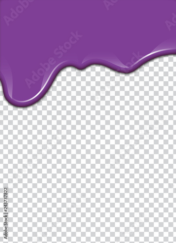 Vector Purple splash with transparency background