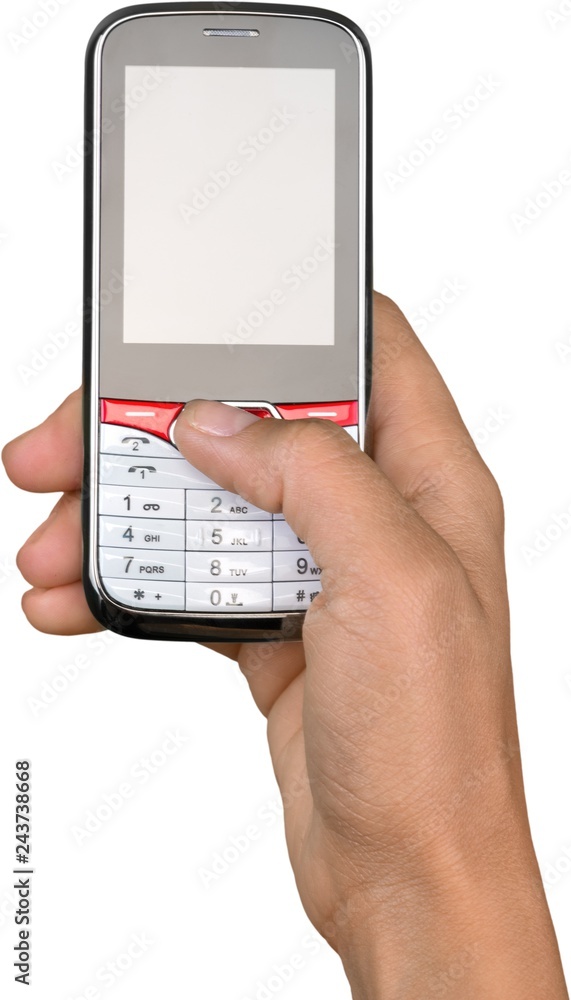 Holding a keyboard based smart phone Holding a keyboard based smart phone