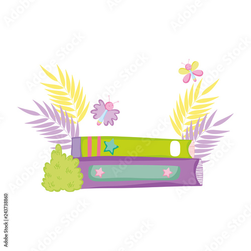 fairytale books drawn icon