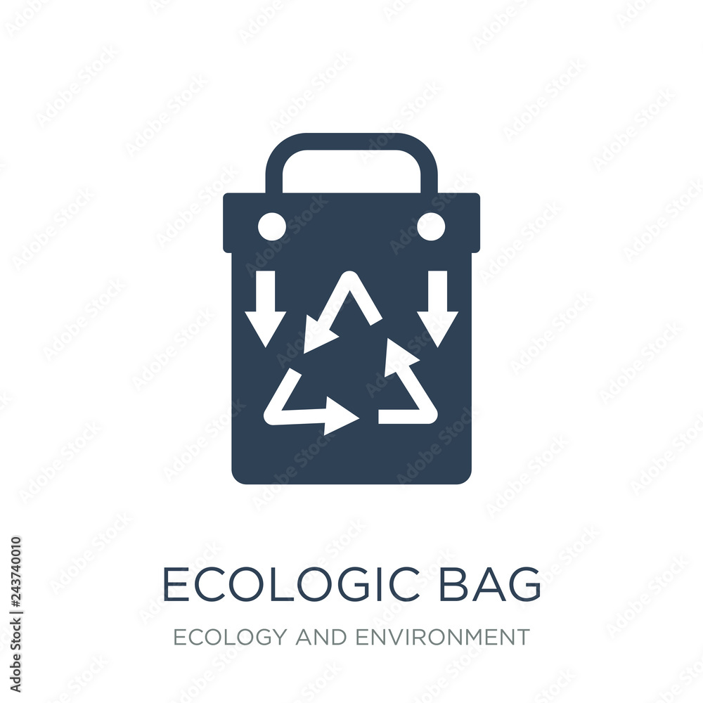 ecologic bag icon vector on white background, ecologic bag trend ecologic bag icon vector on white background, ecologic bag trend