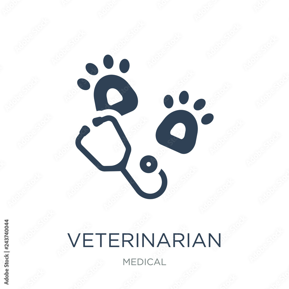 veterinarian icon vector on white background, veterinarian trend veterinarian icon vector on white background, veterinarian trend