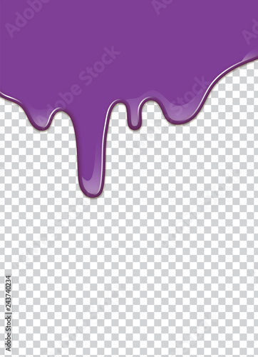 Vector Purple splash with transparency background