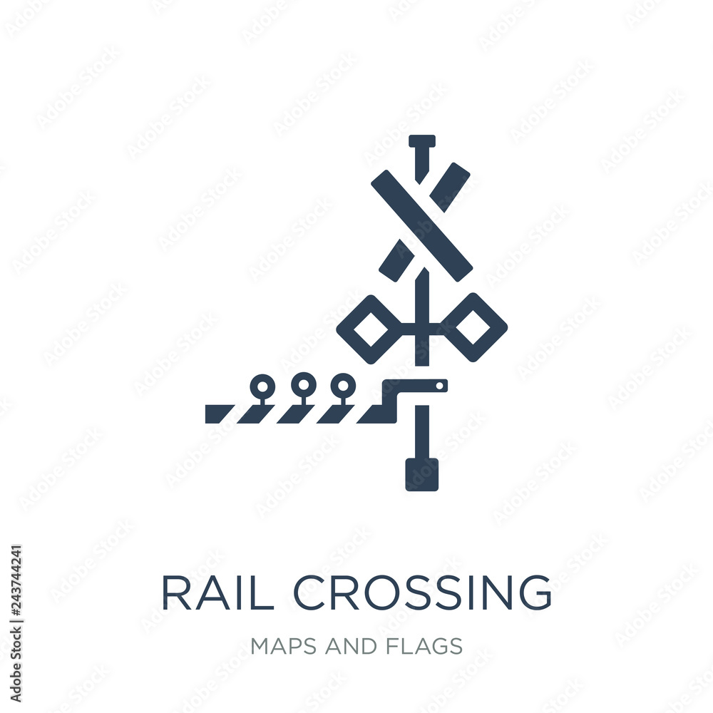 rail crossing icon vector on white background, rail crossing tre rail crossing icon vector on white background, rail crossing tre